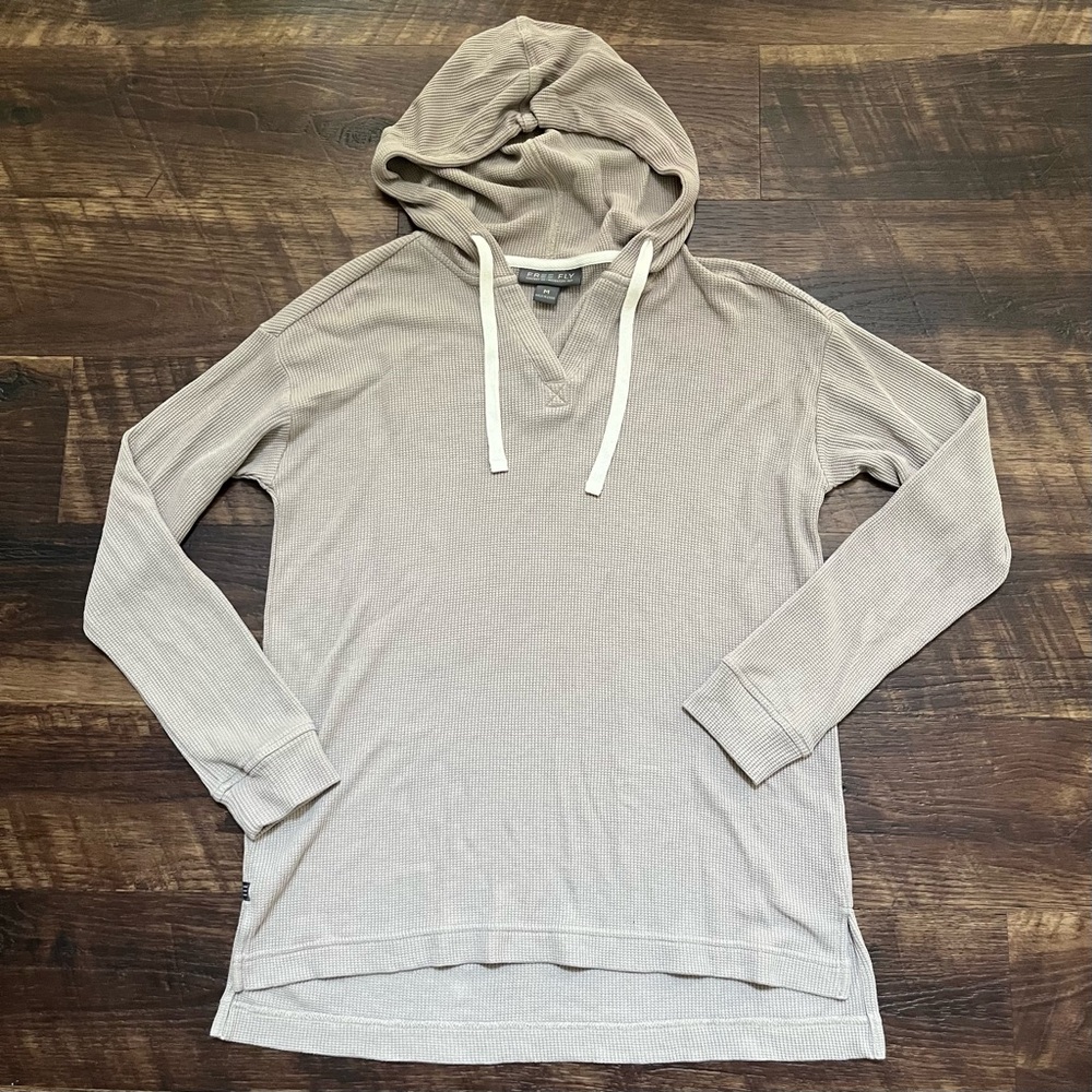 Free Fly Apparel Tan Hoodie Sweatshirt